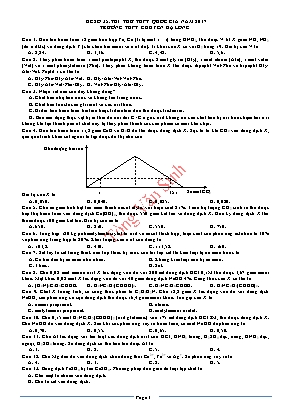 Đề thi thử THPT Quốc gia môn Hóa học năm 2017 - Trường THPT chuyên Hạ Long (Có đáp án)